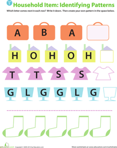 Identifying Patterns: Letters