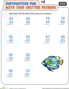 Critter Subtraction Fun #2