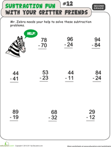 Critter Subtraction #12