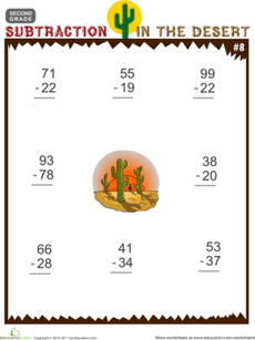 Subtraction in the Desert #8