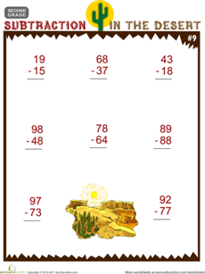 Subtraction in the Desert #9
