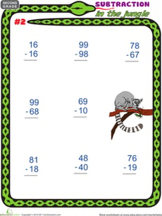 Subtraction in the Jungle #2