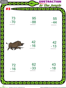 Subtraction in the Jungle #3