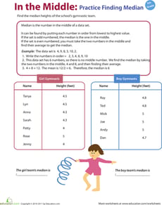 In the Middle: Practice Finding Median