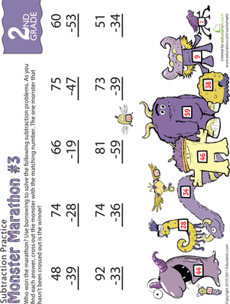 2 Digit Subtraction