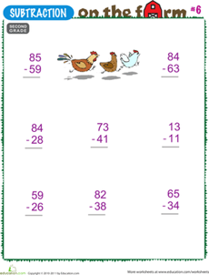 Subtraction on the Farm #6