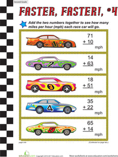 Faster, Faster: Two-Digit Addition #4
