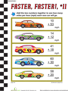 Faster, Faster: Two-Digit Addition #11