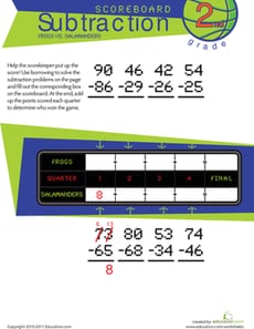 Scoreboard Subtraction #2