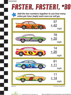 Faster, Faster: Two-Digit Addition #30