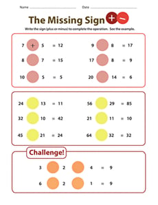 Know All About Numbers: The Missing Sign