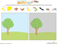 Preschool Math: Day and Night