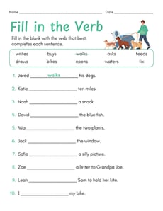 Fill in the Verb