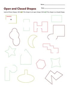 Looking at Shapes: Open or Closed?