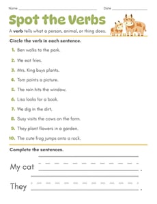 Spot the Verbs