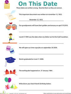 Get into Grammar: Writing Dates