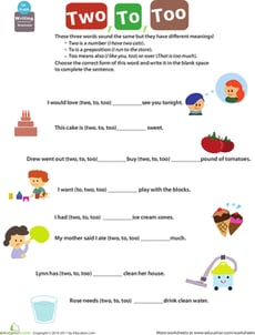 Get into Grammar: To, Two, Too