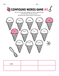 Compound Words Game #3