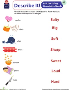 Get into Grammar: Descriptive Words #1