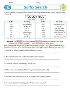 Suffix Practice