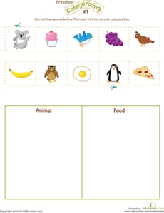 Cut and Categorize #1