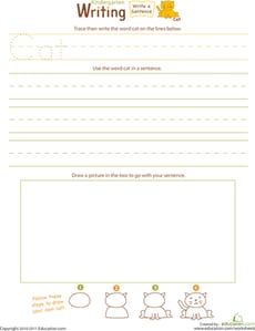 Jump Into Writing: Write a "Cat" Sentence