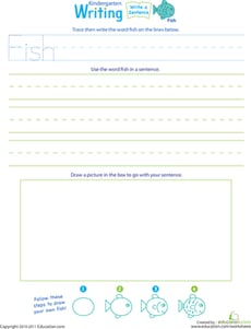 Jump Into Writing: Write a "Fish" Sentence