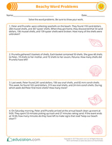 Beachy Word Problems