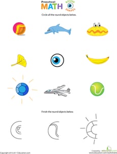Round Shapes: Preschool Math