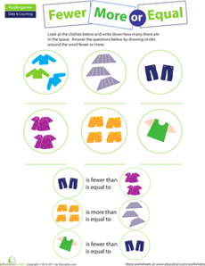 More, Less, or Equal: Practice Comparing Numbers