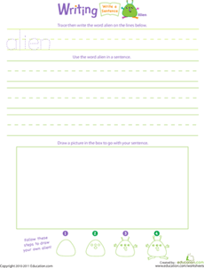 Jump Into Writing: Write an "Alien" Sentence
