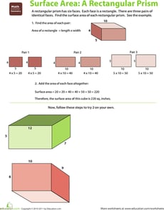 Find the Surface Area: Rectangular Prism
