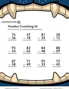 Subtraction Number Crunching #5