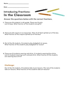 Introducing Fractions: In the Classroom