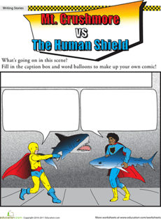 Superhero Showdown: Shark Attack!