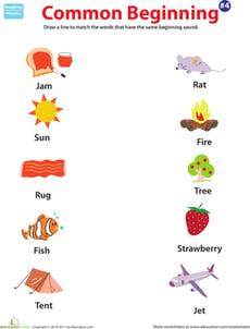 Common Beginning Sound: 4