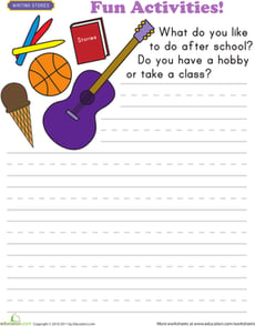 Write About Yourself: Fun Activities!