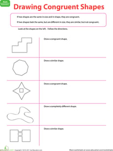 Drawing Congruent Shapes