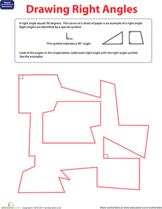 Right Angle Symbol: Label the Right Angle