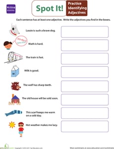Get into Grammar: Identify Adjectives