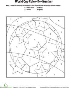 World Cup Color-by-Number