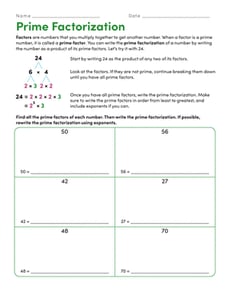 Prime Factorization