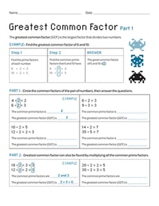 Greatest Common Factor: Part 1