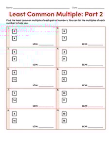 Least Common Multiple: Part 2