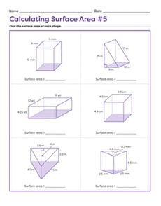 Calculating Surface Area #5