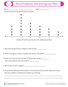 Word Problems: Interpreting Line Plots