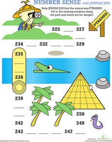 Missing Numbers Game with Jungle Joe