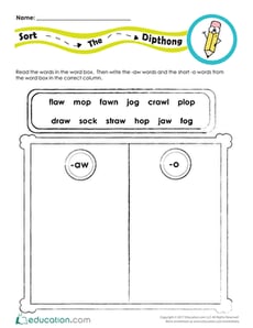 Sort the Diphthong