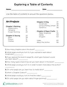Exploring a Table of Contents