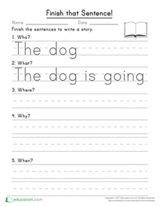 Finish that Sentence!